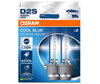 Coppia di lampadine allo xeno D2S Osram Xenarc Cool Blue Intense 6200K nella sua confezione - 66240CBN-2HB