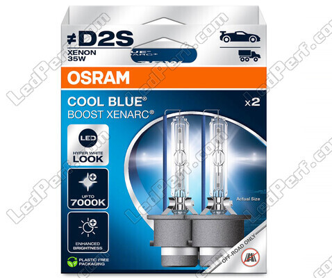 Lampadine Xenon D2S Osram Xenarc Blue Cool Boost 7000K ref: 66240CBB-2HB in confezione da 2 lampadine