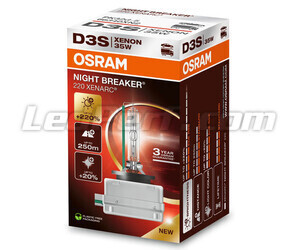 Lampadina Osram D3S Night Breaker Xenarc 220 Osram Xenon + 220% - 66340XN2 nella confezione