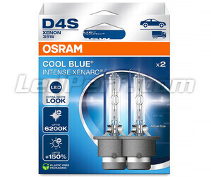 Coppia di lampadine allo xeno D4S Osram Xenarc Cool Blue Intense 6200K nella sua confezione - 66440CBN-2HB