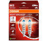 Confezione da 2 lampadine H1 Osram Night Breaker Laser + 150% - 64150NL-2HB