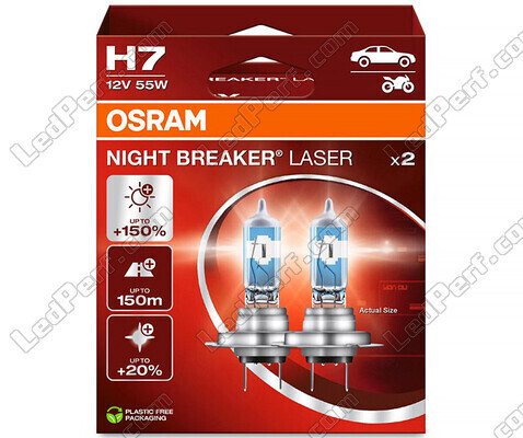 Confezione da 2 lampadine H7 Osram Night Breaker Laser + 150% - 64210NL-2HB