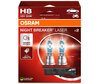 Confezione da 2 lampadine H8 Osram Night Breaker Laser + 150% - 64212NL-2HB