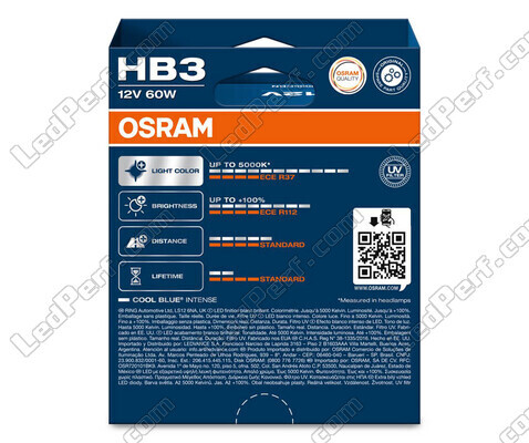 Coppia di lampadine HB3 Osram Cool Blue Intense - 9005CBN-2HB