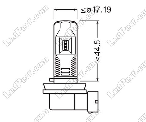 Lampadine H11 LED Osram LEDriving FL Standard per fendinebbia