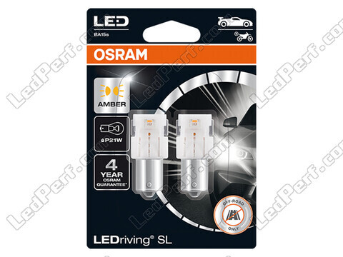 Lampadine a LED arancioni P21W Osram LEDriving® SL - BA15s