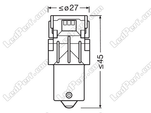 Lampadine a LED arancioni PY21W Osram LEDriving® SL - BAU15s