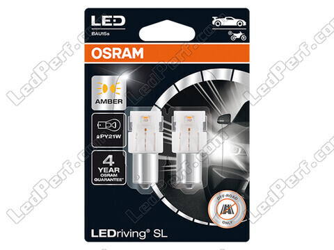 Lampadine a LED arancioni PY21W Osram LEDriving® SL - BAU15s