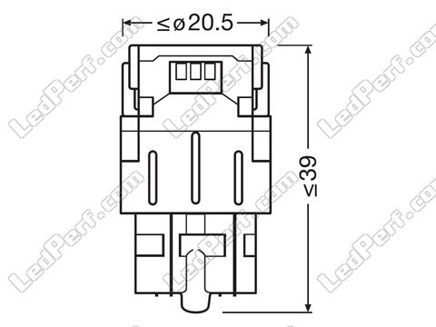 Lampadine a LED W21/5W Osram LEDriving® SL White 6000K - W3x16q