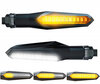 Indicatori LED dinamici 2 in 1 con luci diurne integrate per Kawasaki GPZ 500 S