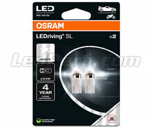 Kit da 2 lampadine T10 W5W Osram LEDriving SL White 6000K - 2825DWP-2BL