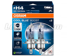 Kit da 2 lampadine H4 Osram Cool Blue Boost - 5500K - 62193CBB-2HB