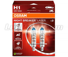 Kit di 2 lampadine H1 Osram Night Breaker Laser +150% - 64150NL-2HB